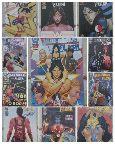 Mulher Maravilha Sem Limite n° 1 a 3 , 5 a 12 Ed. Panini