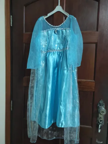 Vestido Elsa Frozen 5 anos 