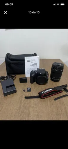 Câmera Fotográfica Cânon + Lente + Kit