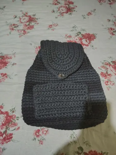 Mochila de crochê
