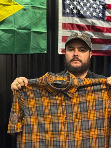 Camisa Xadrez Harley Davidson ORIGINAL - EUA 
