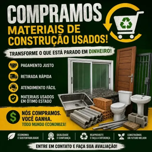  COMPRAMOS MATERIAIS DE DEMOLIÇÃO