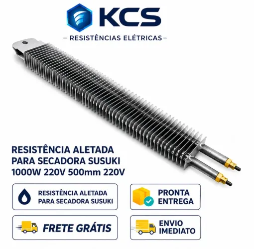 Resistência Aletada para secadora susuki 