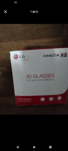 5 óculos 3D LG cinema ( novos)