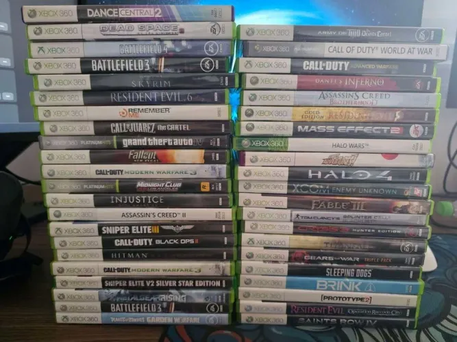 Coleção de Jogos Originais Xbox 360 - 45 jogos