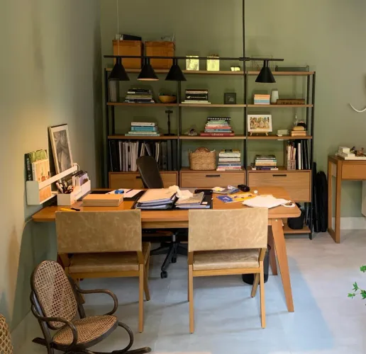 Estante estilo industrial com 2,16m largura
