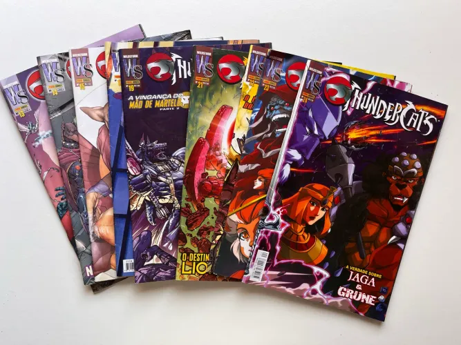 Quadrinhos Thundercats edições 13,14,15,17 (Com Superman),19,21,22 e 23