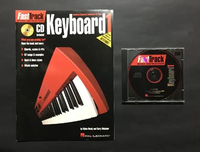Revista para Teclado e Piano FastTrack Music Instruction Keyboard 1 + CD 1997 Hal Leonard