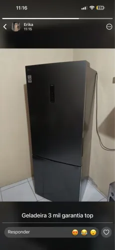Geladeira na garantia ainda.