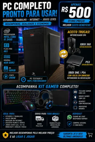 PC Completo - Pronto para usar