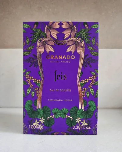 Caixa vazia do Perfume Íris da Granado