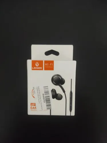 Fone Intra Auricular com Fio 3.5mm Microfone LEHMOX - Novo na Caixa