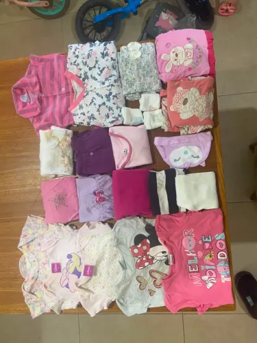 LOTE ROUPAS MENINA RN e P