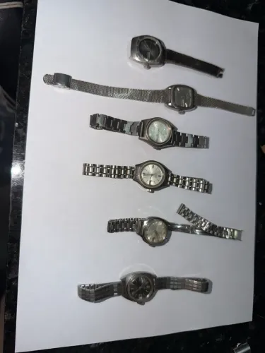 6 coleção de relógios automáticos da marca Seiko. 