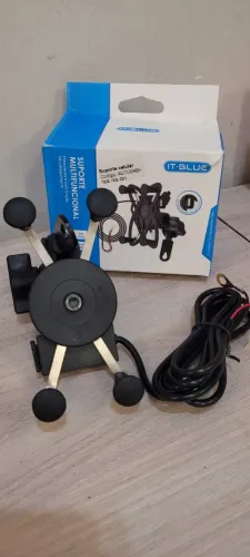  Suporte celular moto USB 2A LE-041