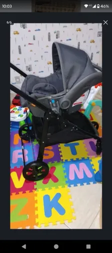 Carrinho de bebê + bebê conforto + base veicular Galzerano