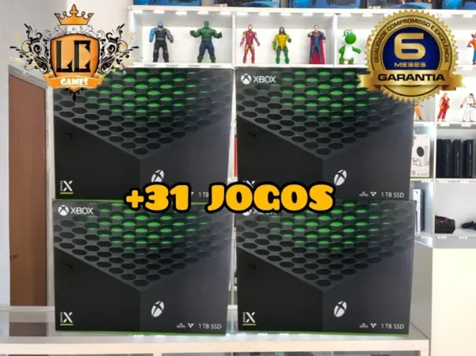 XBOX SERIES X 1TB COM 71 JOGOS e O3 MES GARANTIA e BRINDES ( LOJA FISICA )