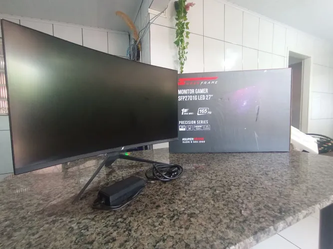 Monitor Gamer SuperFrame 27" 2K 165Hz (SFP2701G) - Ecrã Danificado / Para Peças