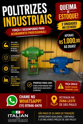 Politriz Industrial 2 unidades - NO ESTADO
