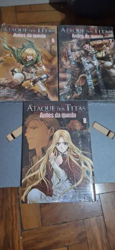 Mangá Ataque Dos Titãs Antes Da Queda (Hajime Isayama) Vols 01 ao 04 + 06 ao 08 Lacrados