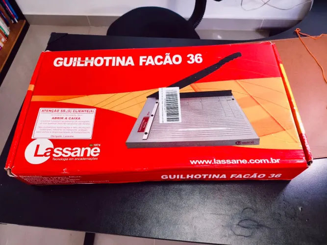 Guilhotina Facão 36cm Lassane (Corta até Tamanho Ofício/A4) - Com Caixa e Manual
