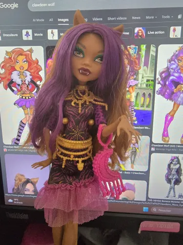 Clawdeen Wolf FCA Frights Camera Action Monster High boneca