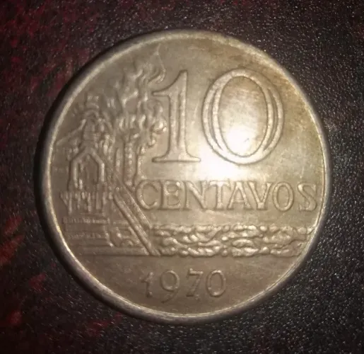 Moeda 10 centavos 1970