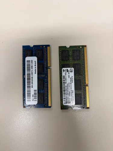 Memórias RAM DDR3 8GB (2x4GB) 1600MHz para Notebook