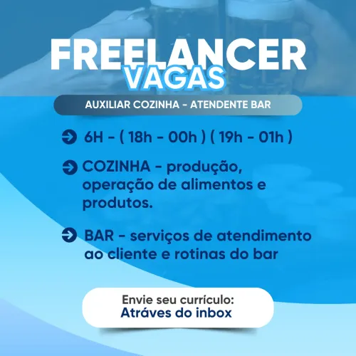 Freelancer cozinha / atendimento