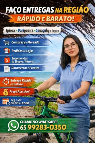 Faço entregas na região