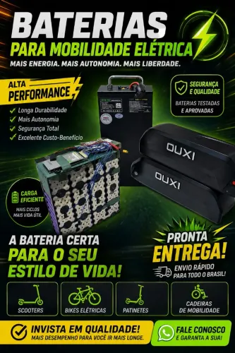 Bateria para bikes/scooters/patinete elétricos
