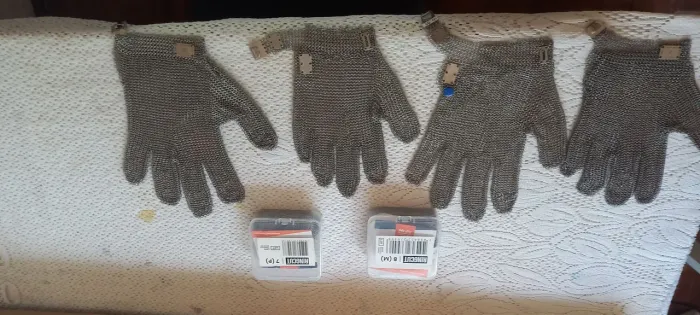 Luvas de Malha de Aço