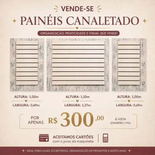 Canaletado e grampos
