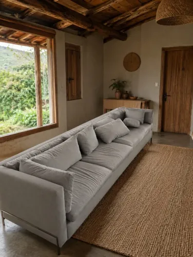 Sofá de Luxo Molas Grande Higienizado