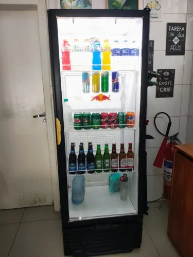 REFRIGERADOR GELOPAR PORTA DE VIDRO 414LTS 220VTS