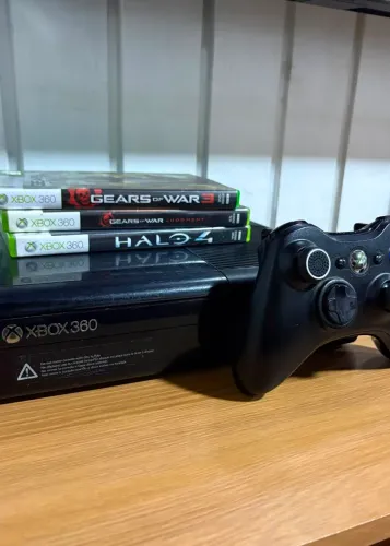 Xbox 360 Superslim Completo + HD de Jogos