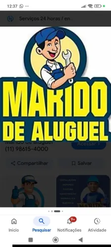 Marido de aluguel , reparos