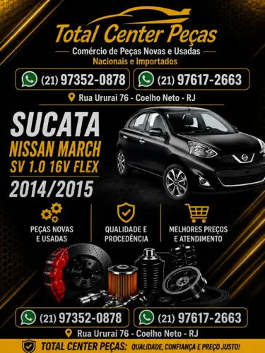 PEÇAS SUCATA NISSAN 2014/2015