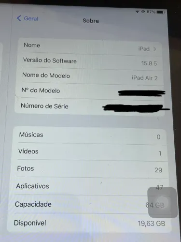 Vendo iPad Air 2