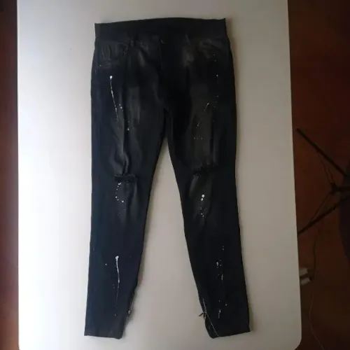 Calça jeans masculina skinny preta 42