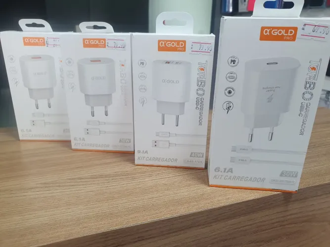 Carregador rápido para smartphone