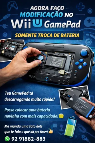 Modificação de Bateria para Wii U GamePad ? | Mais duração e desempenho