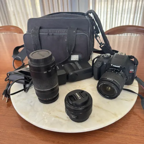 Canon T6 + 3 Lentes + Flash Yongnuo + Bolsa | Kit Completo