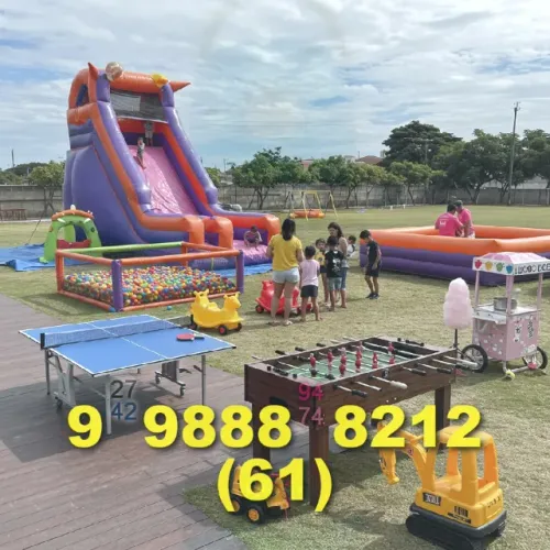 Locação de Brinquedos: Cama Elástica e Tobogã no Guará II e Águas Claras!