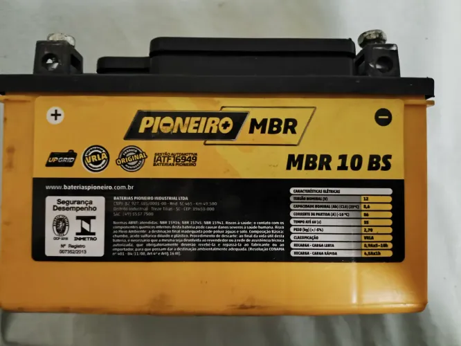 Bateria pioneiro 8.6Ah MBR 10