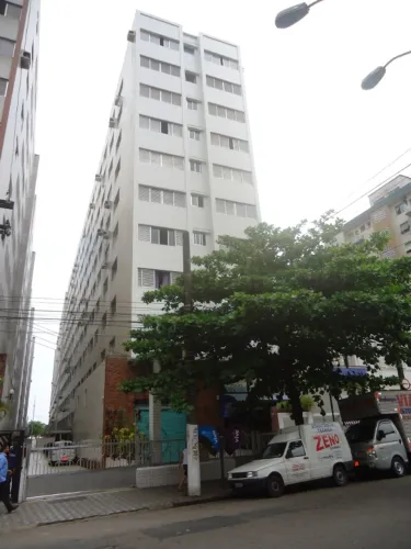 Kitnet p/ alugar na Av. Marechal Floriano Peixoto, 129, ap. 310, Gonzaga, em Santos