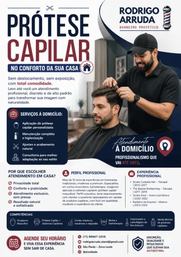 ? PRÓTESE CAPILAR NO CONFORTO DA SUA CASA ?
