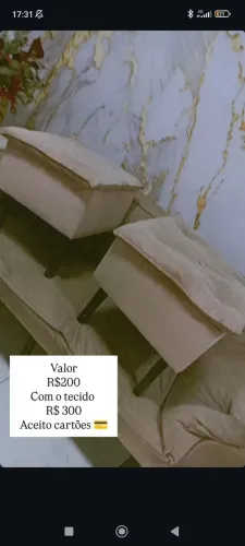 Sofá mais 2 poltronas