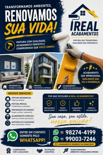 Pintor residencial e predial.