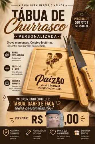 PRESENTE - TÁBUA PERSONALIZADA